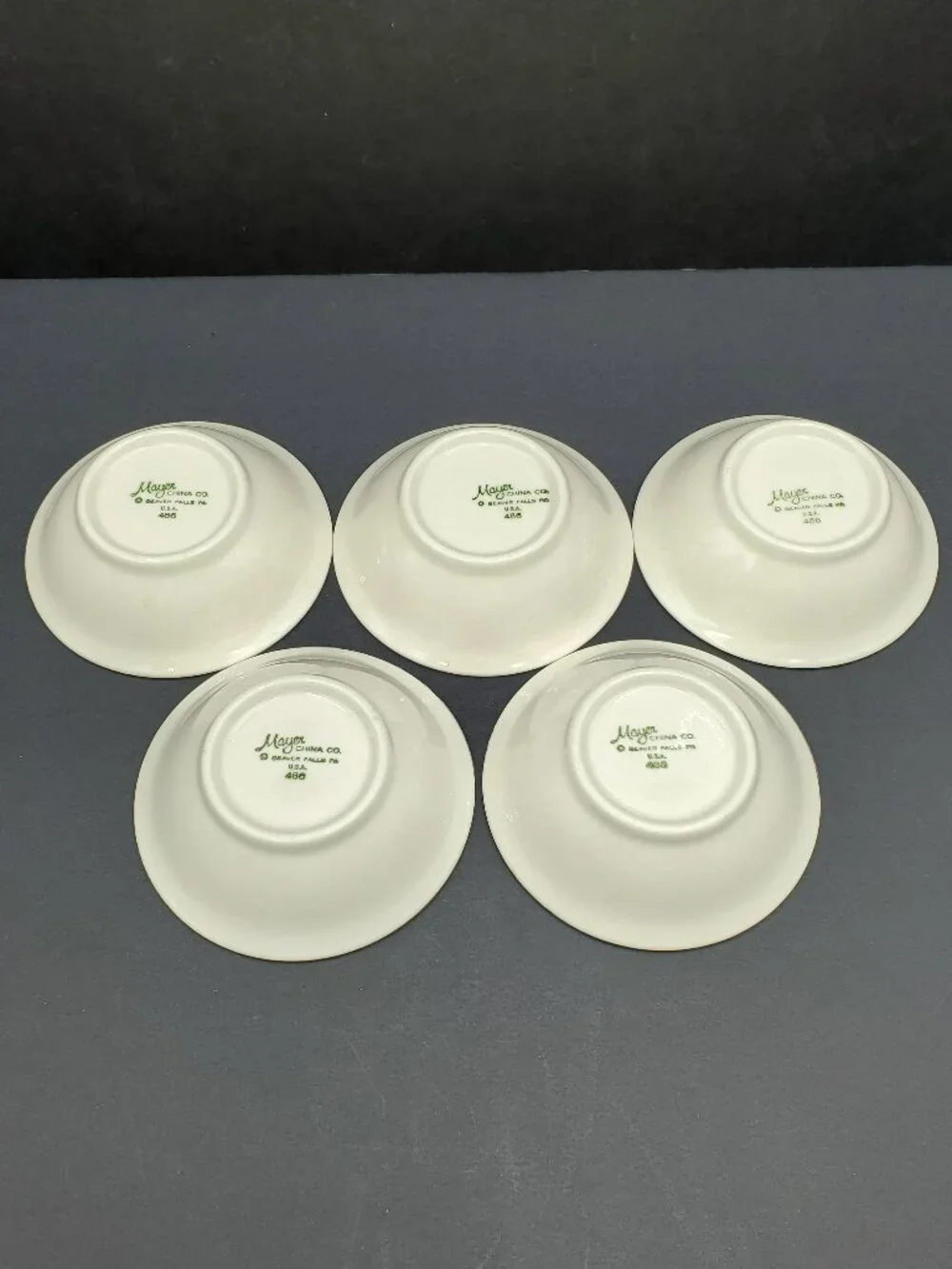 Mayer China Company Ivory Beige Monkey Dishes Sauce Dip Berry Prep Bowls